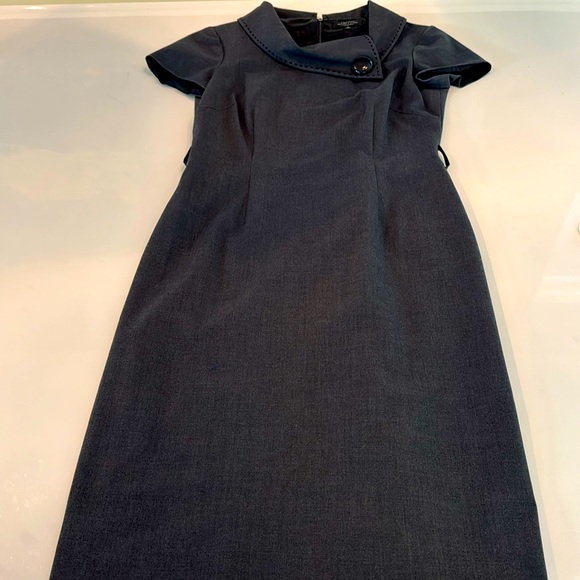 Tahari grey business dress - Picture 1 of 5